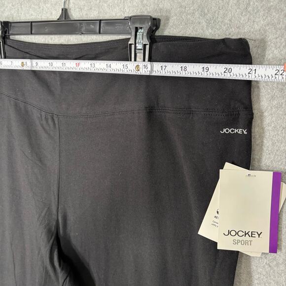 Jocket Pants Womens 2X‎ Black Bootcut Yoga Sweat Legging Stretch Active Lounge - Picture 6 of 12